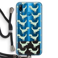 CaseCompany Dinos: Huawei P20 Lite Transparant Hoesje met koord