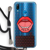 CaseCompany Yolo Denise: Huawei P20 Lite Transparant Hoesje met koord