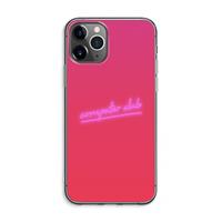 CaseCompany Vice Glow: iPhone 11 Pro Max Transparant Hoesje