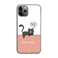 CaseCompany GSM poes: iPhone 11 Pro Max Transparant Hoesje