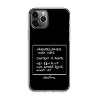 CaseCompany Mijn Motto's: iPhone 11 Pro Max Transparant Hoesje