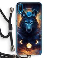 CaseCompany Wolf Dreamcatcher: Huawei P20 Lite Transparant Hoesje met koord