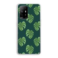 CaseCompany Monstera leaves: Oppo A94 5G Transparant Hoesje