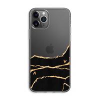 CaseCompany Gouden marmer: iPhone 11 Pro Max Transparant Hoesje