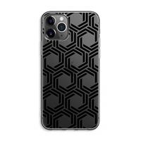 CaseCompany Geometrisch patroon: iPhone 11 Pro Max Transparant Hoesje