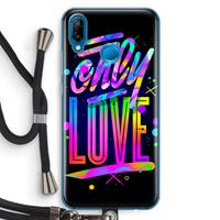 CaseCompany Only Love: Huawei P20 Lite Transparant Hoesje met koord