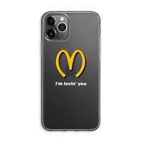 CaseCompany I'm lovin' you: iPhone 11 Pro Max Transparant Hoesje