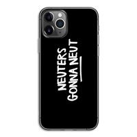 CaseCompany Neuters (zwart): iPhone 11 Pro Transparant Hoesje