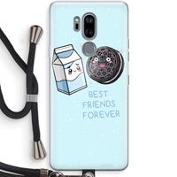 CaseCompany Best Friend Forever: LG G7 Thinq Transparant Hoesje met koord