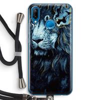 CaseCompany Darkness Lion: Huawei P20 Lite Transparant Hoesje met koord