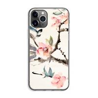 CaseCompany Japanse bloemen: iPhone 11 Pro Max Transparant Hoesje
