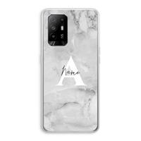 CaseCompany Ivory Marble: Oppo A94 5G Transparant Hoesje