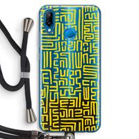 CaseCompany Majorelle Blue Print: Huawei P20 Lite Transparant Hoesje met koord