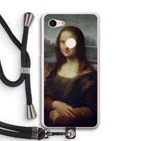 CaseCompany Mona Lisa: Pixel 3 XL Transparant Hoesje met koord