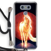 CaseCompany Last Unicorn: LG G6 Transparant Hoesje met koord