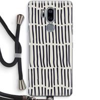 CaseCompany Moroccan stripes: LG G7 Thinq Transparant Hoesje met koord