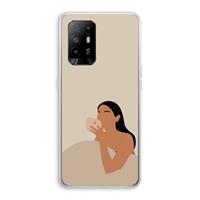 CaseCompany Fresh coffee: Oppo A94 5G Transparant Hoesje