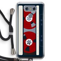 CaseCompany Here's your tape: LG G6 Transparant Hoesje met koord