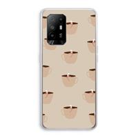 CaseCompany Morning coffee: Oppo A94 5G Transparant Hoesje