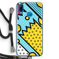 CaseCompany Pop Art #1: Huawei P20 Lite Transparant Hoesje met koord