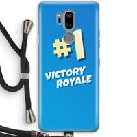 CaseCompany Victory Royale: LG G7 Thinq Transparant Hoesje met koord