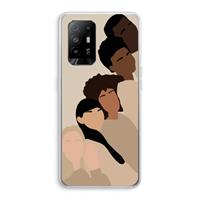 CaseCompany Sweet creatures: Oppo A94 5G Transparant Hoesje