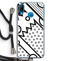 CaseCompany Pop Art #4: Huawei P20 Lite Transparant Hoesje met koord