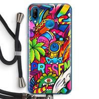 CaseCompany Represent: Huawei P20 Lite Transparant Hoesje met koord