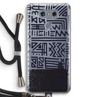 CaseCompany Marrakech print: LG G6 Transparant Hoesje met koord