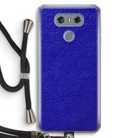 CaseCompany Majorelle Blue: LG G6 Transparant Hoesje met koord