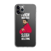 CaseCompany Sleigh Bells Ring: iPhone 11 Pro Max Transparant Hoesje