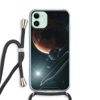 CaseCompany Mars Renaissance: iPhone 11 Transparant Hoesje met koord