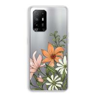 CaseCompany Floral bouquet: Oppo A94 5G Transparant Hoesje