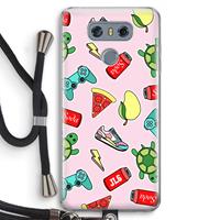 CaseCompany Things Jamie Loves: LG G6 Transparant Hoesje met koord