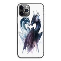 CaseCompany Yin Yang Dragons: iPhone 11 Pro Transparant Hoesje
