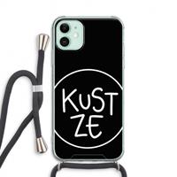 CaseCompany KUST ZE: iPhone 11 Transparant Hoesje met koord