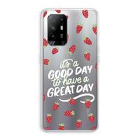 CaseCompany Don't forget to have a great day: Oppo A94 5G Transparant Hoesje