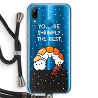 CaseCompany You're Shrimply The Best: Huawei P20 Lite Transparant Hoesje met koord