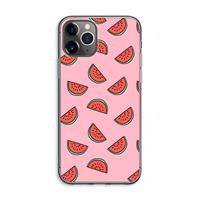 CaseCompany Watermeloen: iPhone 11 Pro Max Transparant Hoesje