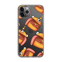 CaseCompany Hamburger: iPhone 11 Pro Max Transparant Hoesje