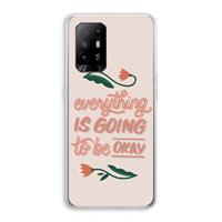 CaseCompany Optimistic flower girl: Oppo A94 5G Transparant Hoesje