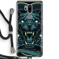 CaseCompany Cougar and Vipers: LG G7 Thinq Transparant Hoesje met koord