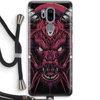 CaseCompany Hell Hound and Serpents: LG G7 Thinq Transparant Hoesje met koord