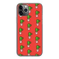 CaseCompany Mini cactus: iPhone 11 Pro Transparant Hoesje