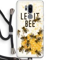 CaseCompany Let it bee: LG G7 Thinq Transparant Hoesje met koord