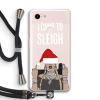 CaseCompany Came To Sleigh: Pixel 3 XL Transparant Hoesje met koord
