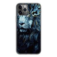 CaseCompany Darkness Lion: iPhone 11 Pro Transparant Hoesje