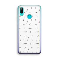 CaseCompany Hipster stripes: Huawei P Smart (2019) Transparant Hoesje