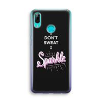 CaseCompany Sparkle quote: Huawei P Smart (2019) Transparant Hoesje