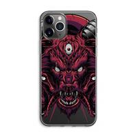 CaseCompany Hell Hound and Serpents: iPhone 11 Pro Max Transparant Hoesje